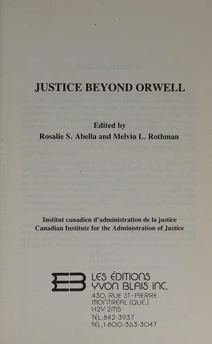 Justice Beyond Orwell
