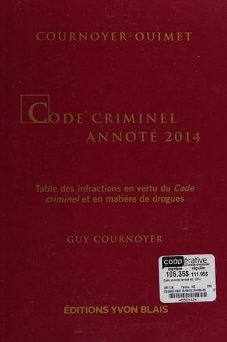 Code criminel annoté 2014