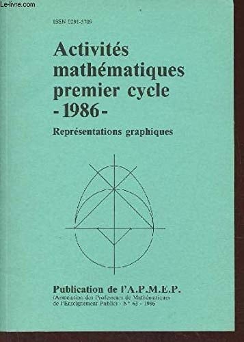 Activités mathématiques premier cycle, 1986 représentations graphiques