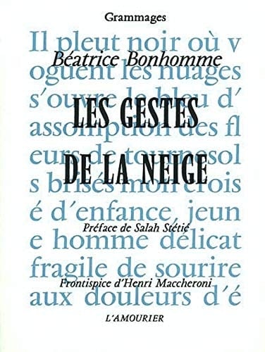 Les gestes de la neige