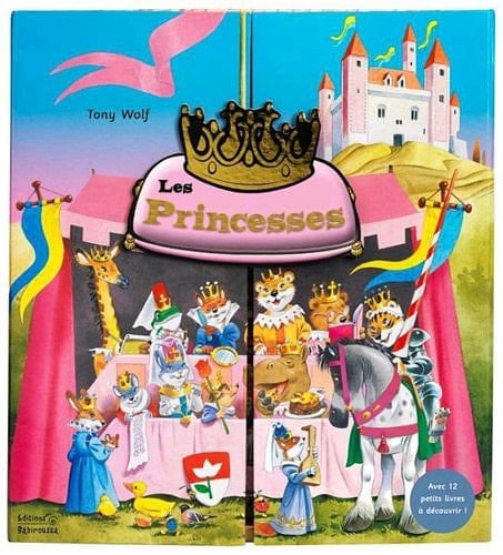 Les princesses Livre coffret avec 12 petits livres.