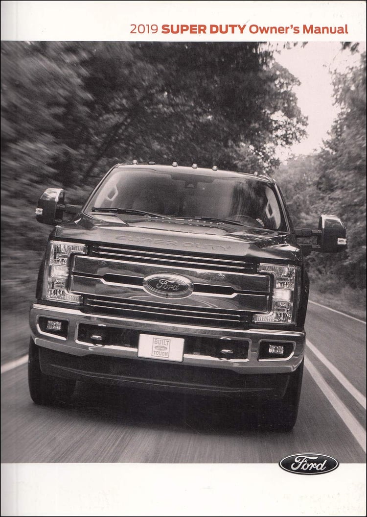 2019 Ford F-250 F-350 F-450 F-550 Super Duty Owners Manual 19
