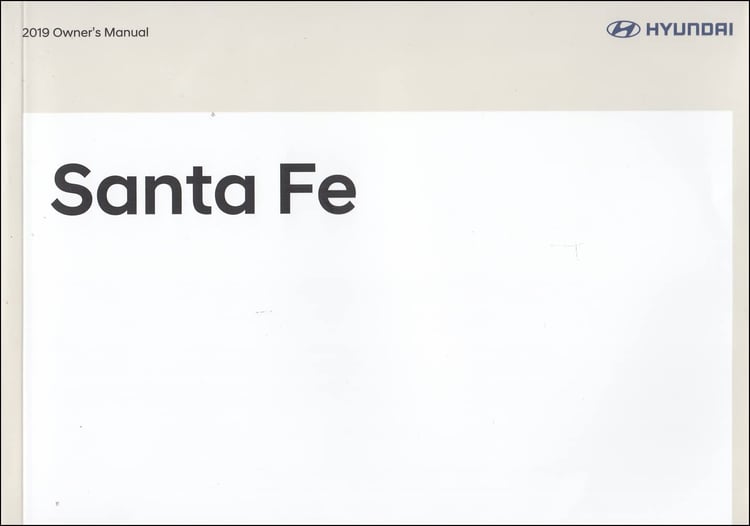 2019 Hyundai Santa Fe Owners Manual 19