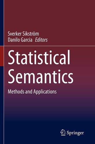Statistical Semantics Methods and Applications