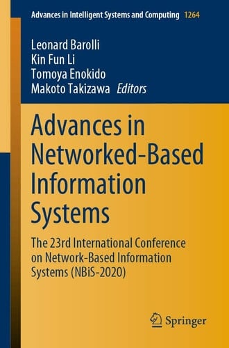 Advances in Networked-Based Information Systems The 23rd International Conference on Network-Based Information Systems (NBiS-2020)