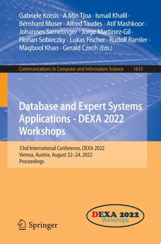 Database and Expert Systems Applications - DEXA 2022 Workshops