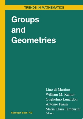 Groups and Geometries Siena Conference, September 1996
