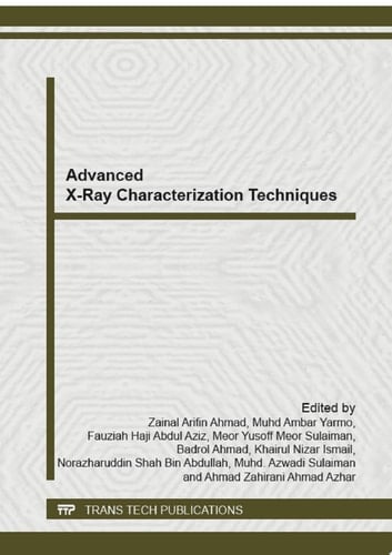 Advanced X-Ray Characterization Techniques
