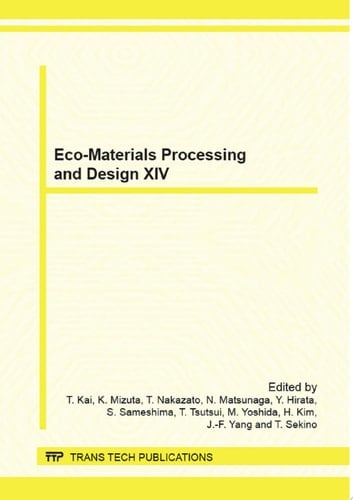 Eco-Materials Processing and Design XIV
