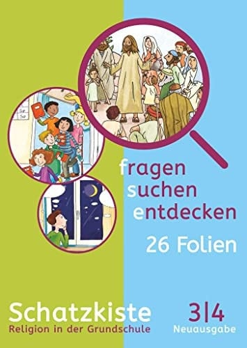 Schatzkiste 3/4 NA. 24 Folien. Folienmappe mit Bildern aus fragen suchen entdecken 3/4