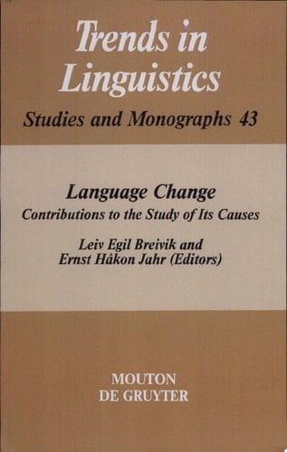 Language Change Contributions to the Study of Its Causes