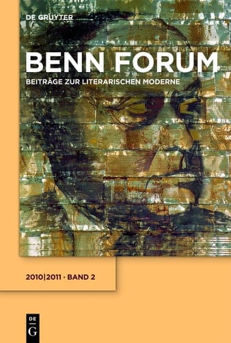 Benn Forum Beiträge zur literarischen Moderne