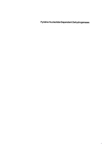 Pyridine Nucleotide-Dependent Dehydrogenases Proceedings of the second International Symposium held at the University of Konstanz, West Germany. March 28–April 1, 1977