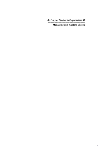 Management in Western Europe