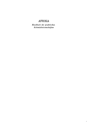 Die landwirtschaftlichen Nutzpflanzen Afrikas