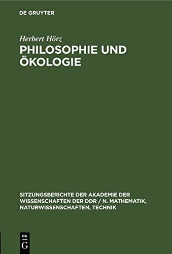 Philosophie Und Ökologie