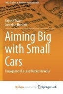 Aiming Big with Small Cars Emergence of a Lead Market in India