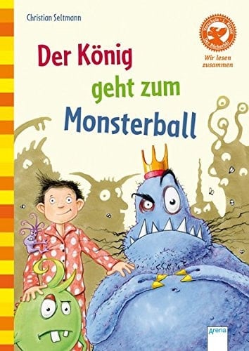 Der König geht zum Monsterball mit Leserätseln und Suchbild