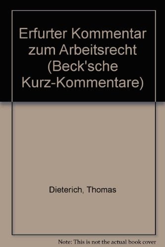 Erfurter Kommentar zum Arbeitsrecht