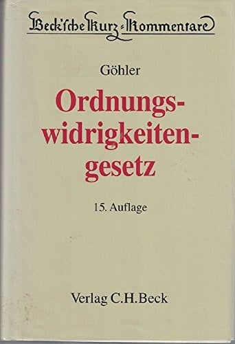 Gesetz über Ordnungswidrigkeiten