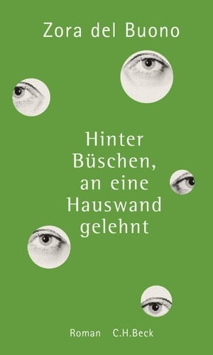 Hinter Büschen, an eine Hauswand gelehnt Roman