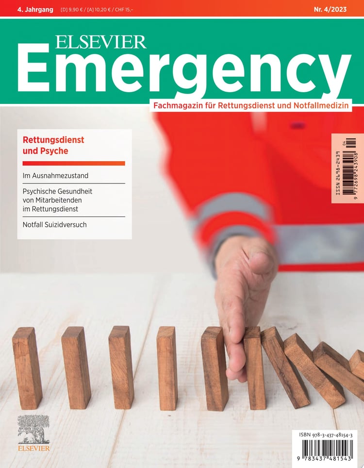 ELSEVIER Emergency. Rettungsdienst & Psyche. 4/2023