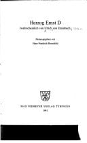 Herzog Ernst D: (wahrscheinlich von Ulrich von Etzenbach)