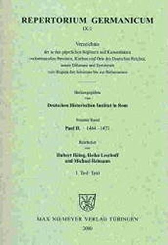 Verzeichnis der in den Registern und Kameralakten Pauls II.: Text