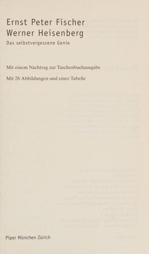 Werner Heisenberg das selbstvergessene Genie