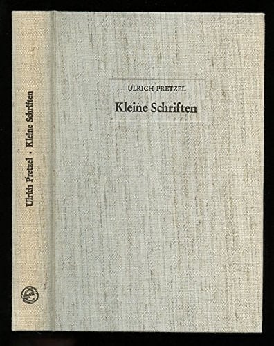 Kleine Schriften (German Edition)