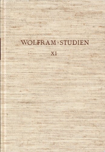 Wolfram-Studien XI Chansons de geste in Deutschland Schweinfurter Kolloquium 1988