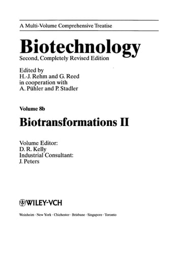 Biotechnology, Bio-Transformations II