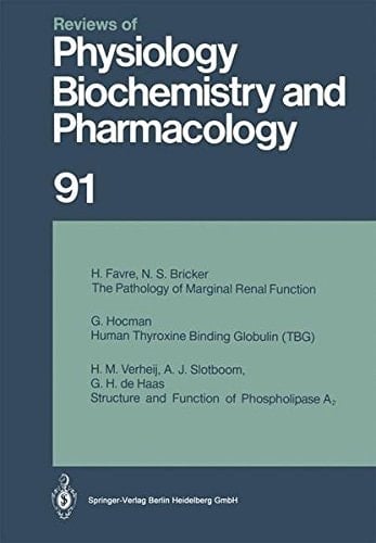 Reviews of Physiology, Biochemistry and Pharmacology