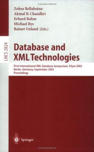 Database and XML technologies
