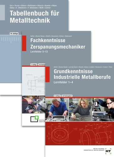 Paket. Der Zerspanungsmechaniker Lernfelder 1-13 + Tabellenbuch