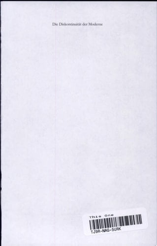 Die Diskontinuität der Moderne zur Theorie des sozialen Wandels
