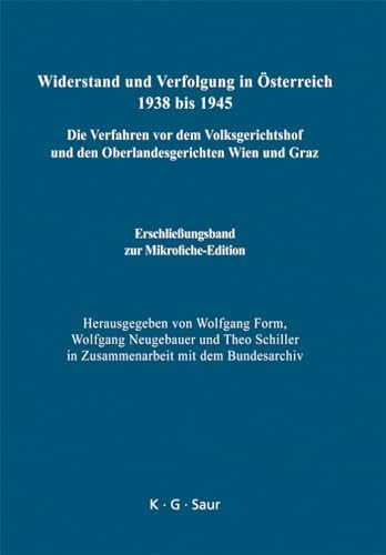 Erschließungsband Zur Mikrofiche-Edition