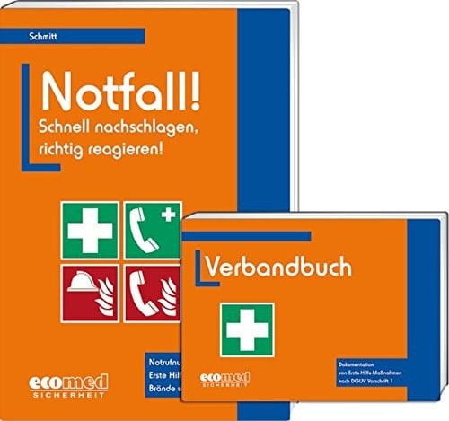 Verbandbuch Dokumentation von Erste-Hilfe-Maßnahmen nach DGUV Vorschrift 1