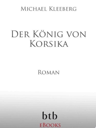 Der König von Korsika Roman