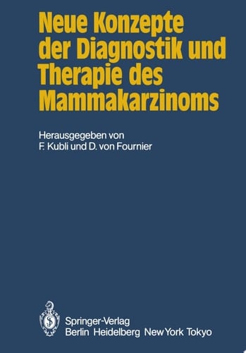 Neue Konzepte der Diagnostik und Therapie des Mammakarzinoms Bericht über die 1. wissenschaftliche Tagung der Deutschen Gesellschaft für Senologie: Vor- und Frühstadien des Mammakarzinoms