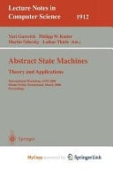 Abstract State Machines - Theory and Applications International Workshop, ASM 2000 Monte Verita, Switzerland, March 19-24, 2000 Proceedings