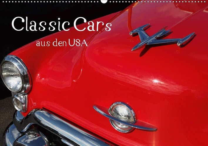 Classic Cars aus den USA (Wandkalender 2020 DIN A2 quer): Fantastische Bilder von liebevoll gestalteten Details der US-Oldtimer und Classic Cars aus ... und 60er Jahren. (Monatskalender, 14 Seiten )