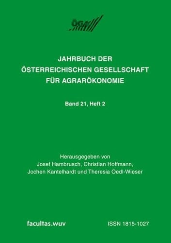Beiträge der 21. ÖGA-Jahrestagung, die zum Generalthema "Diversifizierung versus Spezialisierung in der Agrar- und Ernährungswirtschaft" an der Europäischen Akademie Bozen (EURAC) vom 4. bis 6. Oktober 2011 abgehalten wurde. 2 (2012)