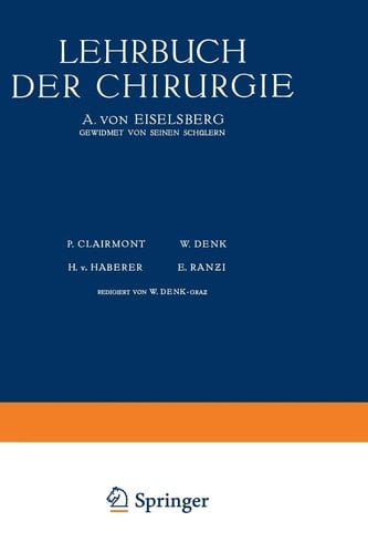 Lehrbuch der Chirurgie Erster Band