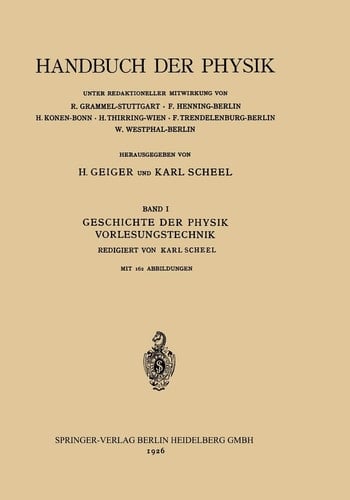 Geschichte der Physik Vorlesungstechnik
