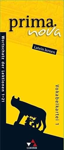 Prima.nova Wortschatz der Lektionen 1 - 21 / [erarb. von Christian Zitzl]. Vokabelkartei 1