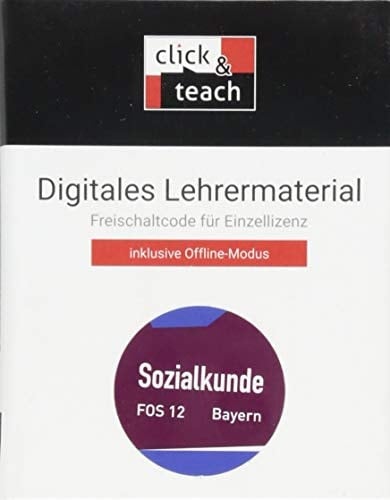 Buchners Sozialkunde Berufliche Oberschule Bayern/Sozialkunde FOS click & teach 12 Box Digitales Lehrermaterial (Karte mit Freischaltcode)