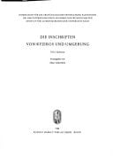 Inschriften griechischer Städte aus Kleinasien Die Inschriften von Kyzikos und Umgebung, T. 1 : Grabtexte