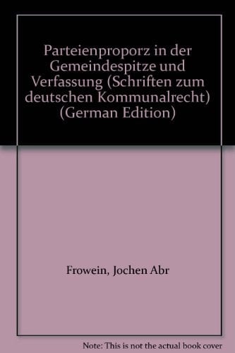 Parteienproporz in der Gemeindespitze und Verfassung