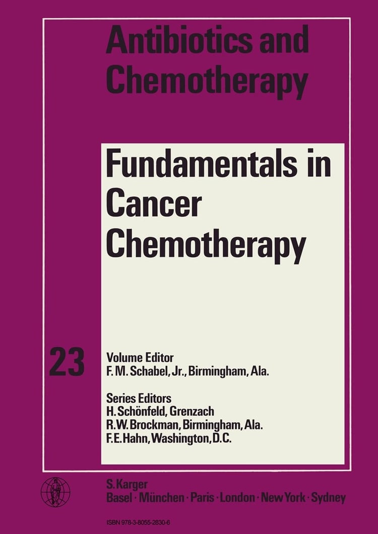 Fundamentals in Cancer Chemotherapy 91 Tables